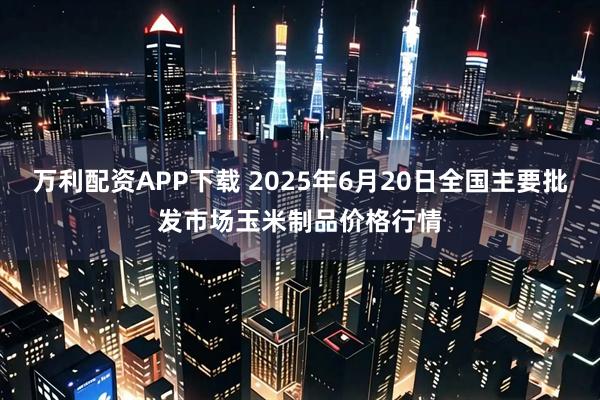 万利配资APP下载 2025年6月20日全国主要批发市场玉米制品价格行情